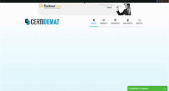 Desktop Screenshot of certidemat.com